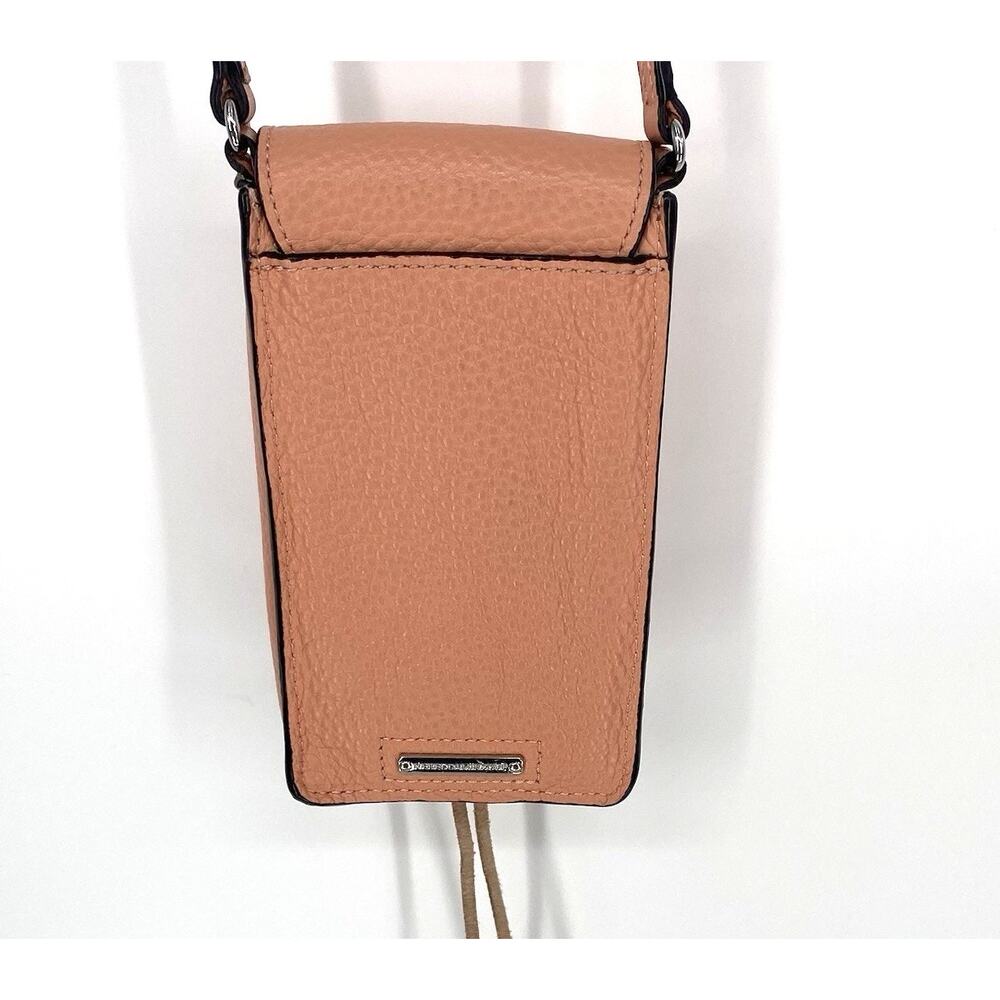 Rebecca Minkoff Isobel Leather Phone Crossbody Bag Blush Mini Purse - Picture 2 of 6